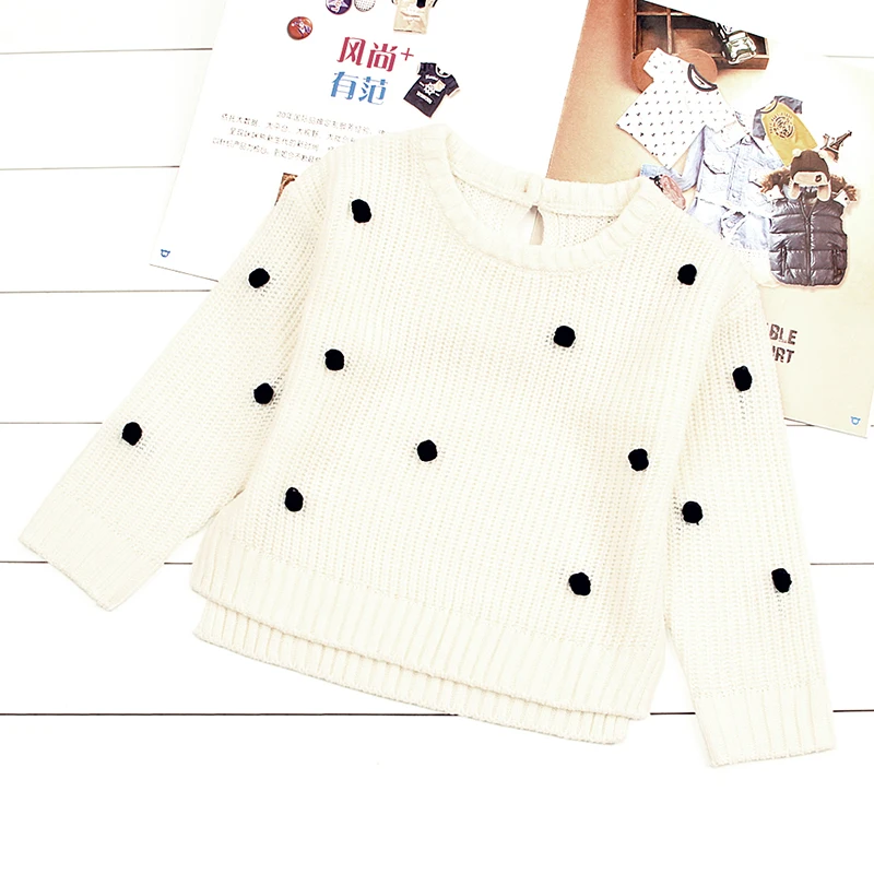 CieiK Baby Girl Knitted Sweaters For Kids Black Dot 2018 Spring Newborn Cute Cardigan Winter Children Clothing Infant Pullover (12)