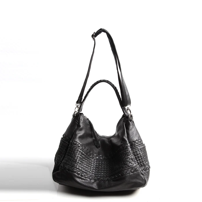 AETOO Pure leather Europe and the United States and Japan and South Korea fashion handmade retro weaving single shoulder Messeng