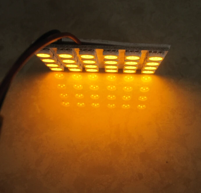 100 шт. авто светодиодный светильник T10 W5W гирлянда BA9S 24SMD 5050 чип 12 В Белый Синий