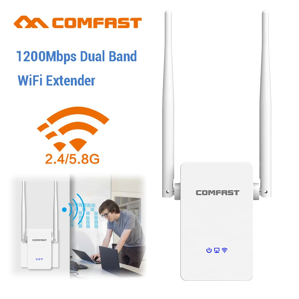 1200 Мбит/с 2 4 г и 5 8 ГГц беспроводной Wi Fi Ретранслятор для AP/маршрутизатор 802.11AC