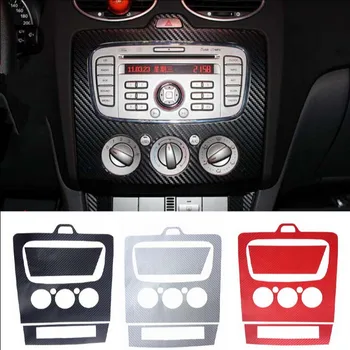 

3D carbon fiber sticker Central control Panel decoration trim for Ford focus mk2 2009-2013 auto accessories