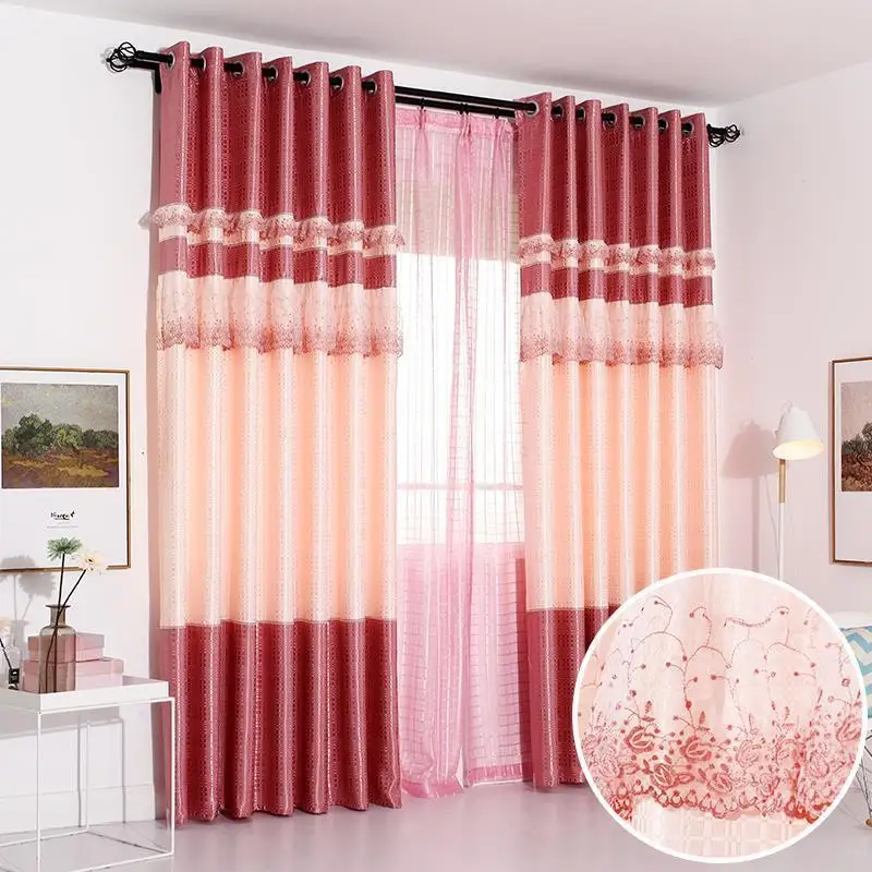 Version A Прозрачная Tende Камера Da Letto Gardinen Infantil для Гостиная роскошные шторы Cortinas De Luxo Para Rideaux ле салон шторы - Цвет: Version A