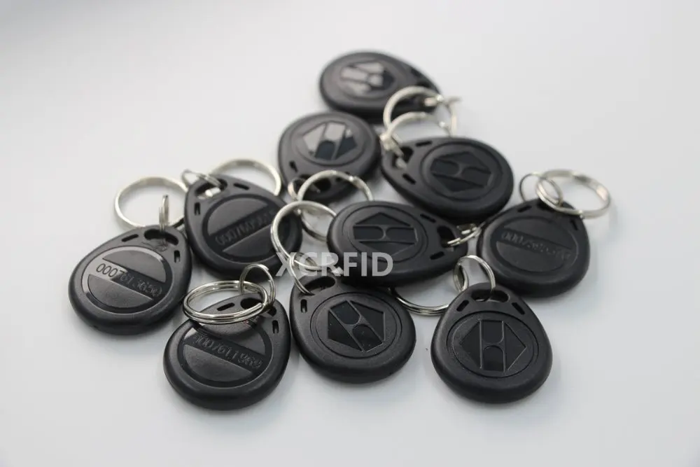 125 кГц EM4100 TK4100 Бесконтактный rfid ID брелок для ключей бирка RFID карта для системы контроля доступа двери 100 шт./упак