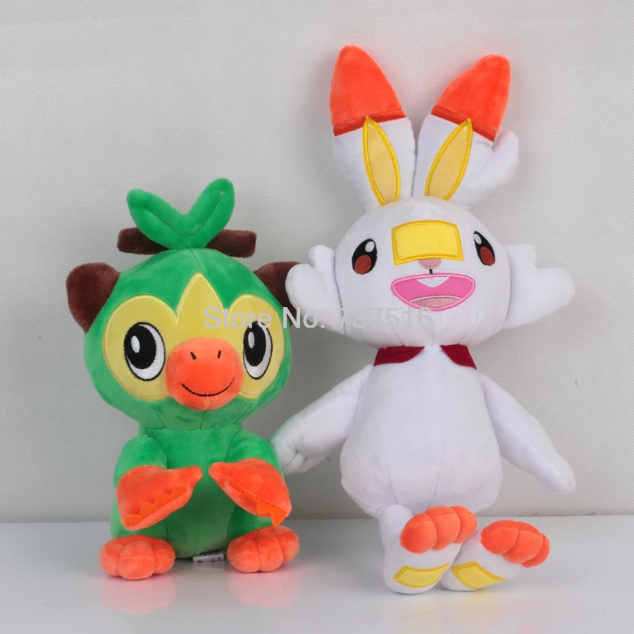 Новое поступление Аниме Супер Evolution Scorbunny Sobble Greninja Gekoga Grookey плюшевые куклы, чучела животных игрушки подарок 9-17 дюймов