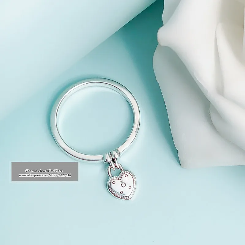 

2019 NEW Euro Charm logo Carving silver pandoras 925 ring for women jewelry gifts,1pz