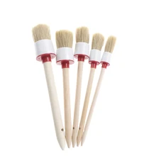 5 шт./компл. щетка мягкая щетина без логотипа автомобиля инструменты для чистки Колесные гайки колеса концентратор штекер панелей, ручек автомобиля детальная кисть