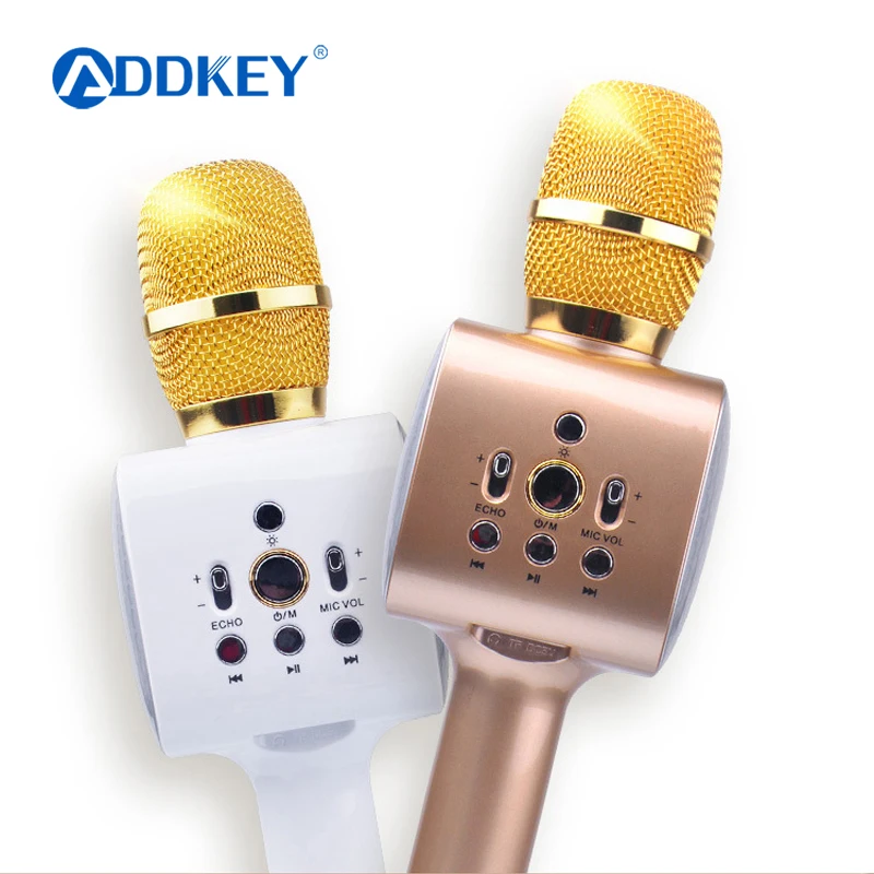 ADDKEY KM410 Wireless Bluetooth Karaoke Microphone Handheld KTV Home