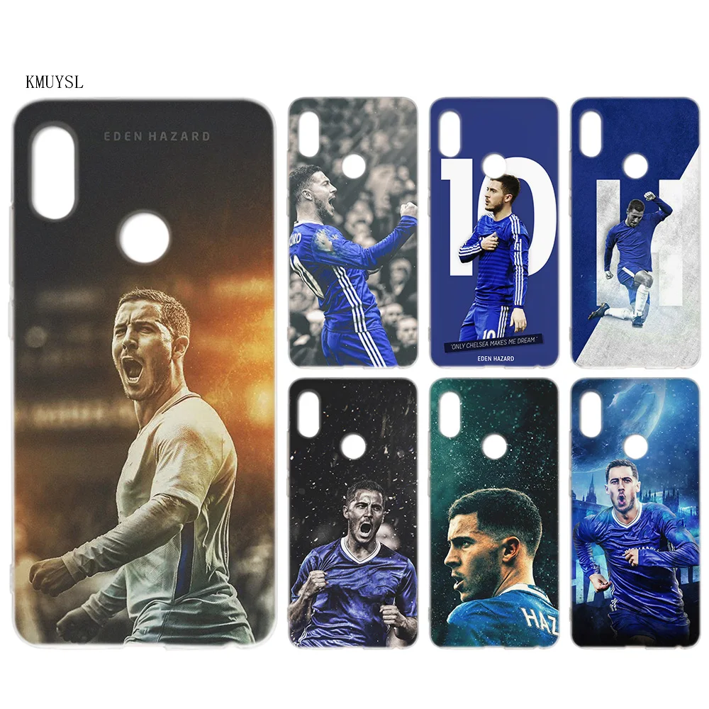 

KMUYSL Eden Hazard EH11 TPU Clear Soft Case Cover Shell for Xiaomi 8 Redmi 6A 6 Note 5 4X 4 A1 S2 Plus Pro