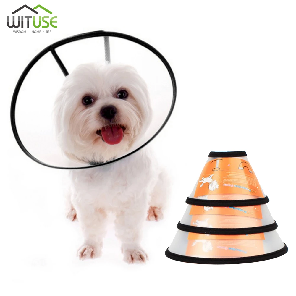 

Transparent Dog Cat Protection Cover Wound Healing Cone Protective Pet Medical Collar Smart Cone Prevent Bite Pretty