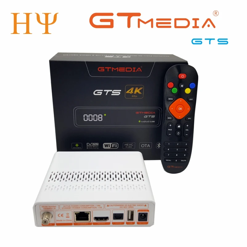 Спутниковый ресивер GTmedia GTS DVB-S2Android 6,0 tv BOX+ DVB-S/S2 android 6,0 tv BOX 2 Гб ram 8 Гб rom BT4.0 GTMEDIA GTS