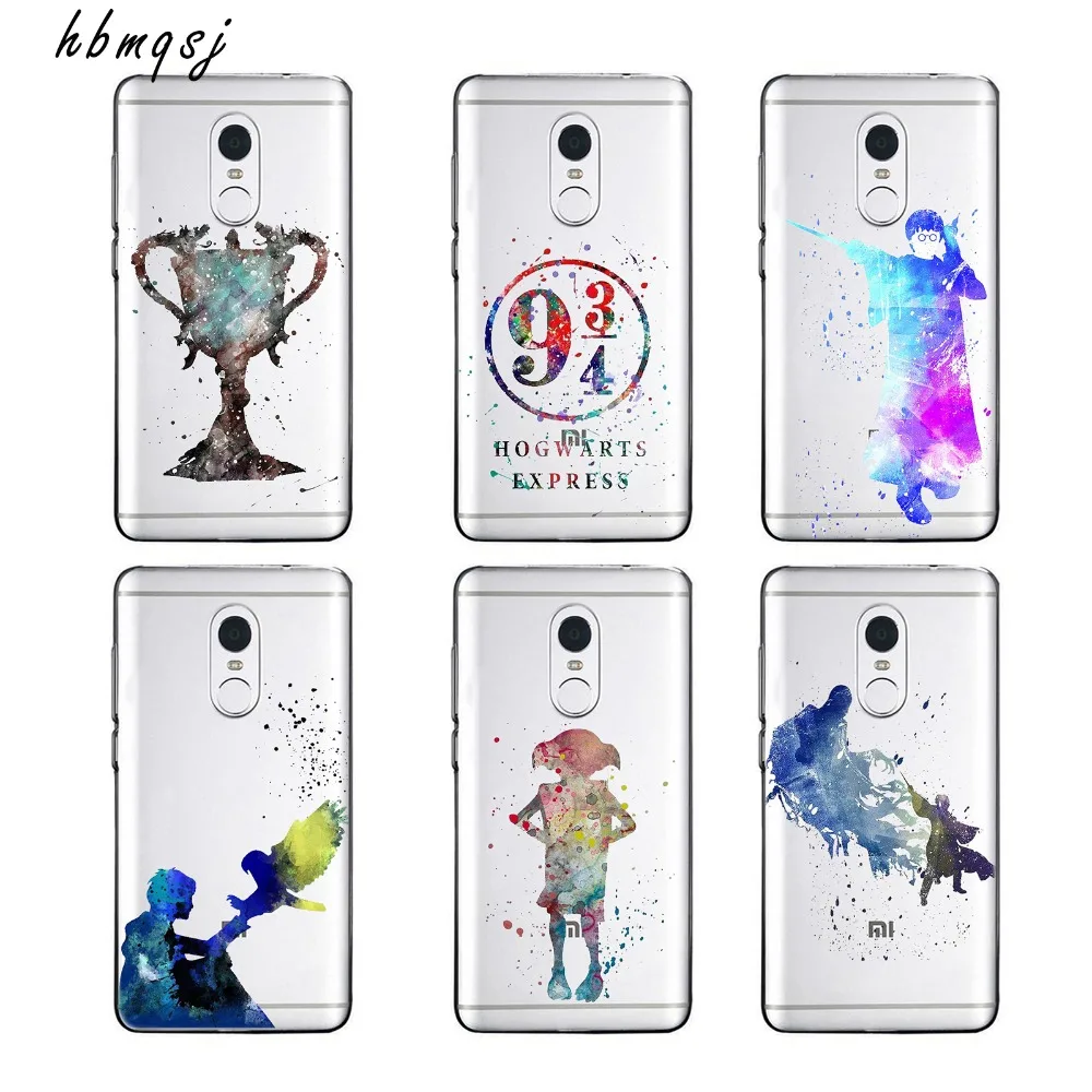 

Cartoon cool harry potter magic wand for xiaomi redmi 5 5a 5plus 4x 4a 6 6a 6pro note 4x 5 5a 5pro case silicone soft back cover