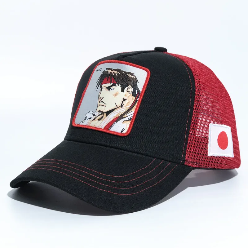 

Street Fighter Ryu Aaron Baseball Cap Cross-Border Explosion Models Cartoon Characters Duckbill Hat Cross-Border Supply Wholesal