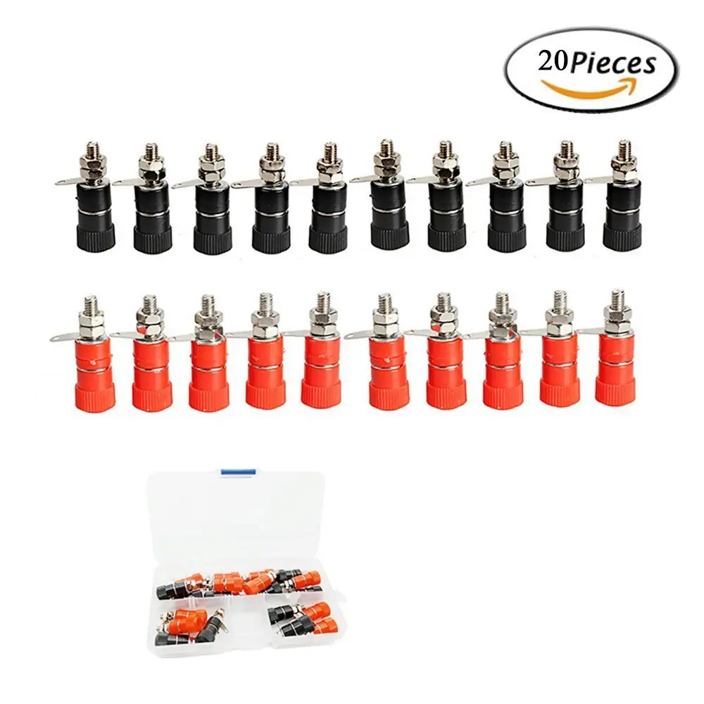 

MCIGICM 20pcs 4mm banana plug connector jack plug banana