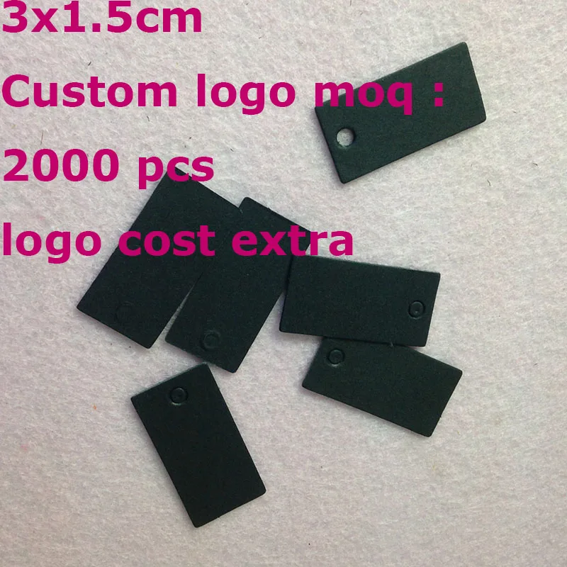 DIY Black Tag Swing Label Paper Hand Made Custom logo Cost Extra Swing Label 1LOT =500 pcs