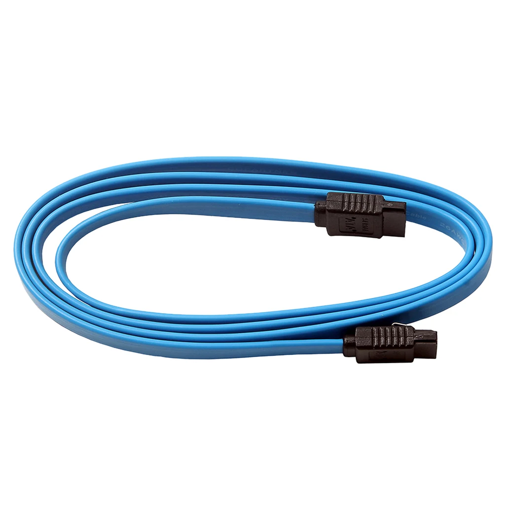 5pcs 1M SATA 3.0 III SATA3 SATAiii High Speed 6GB/s Data Cable Cord Blue