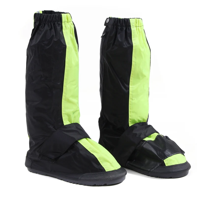 CHCYCLE riutilizzabile Impermeabile copertura di scarpe moto ciclismo stivali da pioggia moto equitazione scarpe covers antiscivolo con riflettori