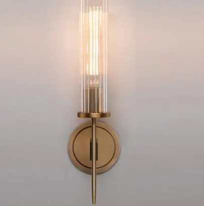 E14 Светодиодный светильник бесплатно) современный настенный светильник металлический светодиодный настенный светильник для дома/ванной комнаты/спальни/гостиной Декор стеклянный абажур wandlamp - Цвет абажура: A type 1 head