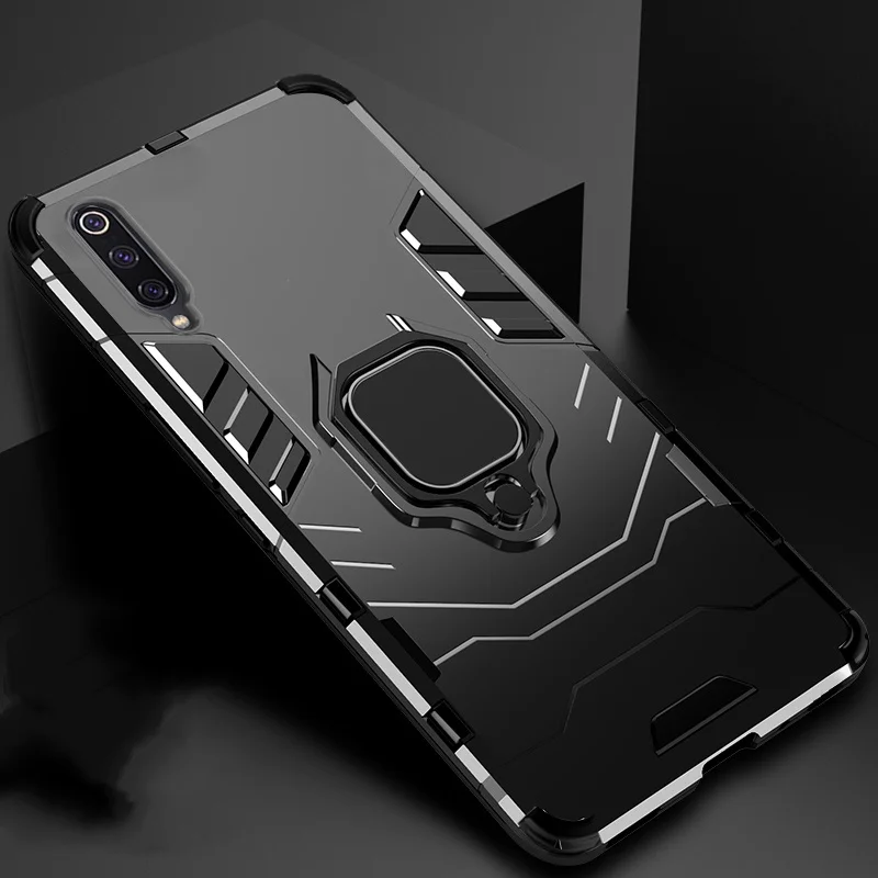 For Xiaomi Mi 9 Case Ring Holder Armor Bumper Back Cover For Xiaomi Mi9 Mi 9 SE Phone Case Finger Ring Shockproof Fundas