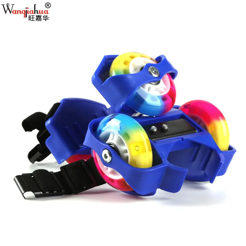 الكبار الأطفال LED وامض أحذية التزلج الأسطوانة مع حار عجلة الرياضة كعب الجليد بكرات أحذية مضمنة التزلج جيدة كما سيبا الاطفال