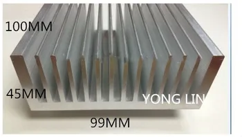 

2PCS heatsink 99*45-100/Aluminum radiator/6063aluminum highpower heatsink high/power aluminum/pure aluminum profile radiator-fan