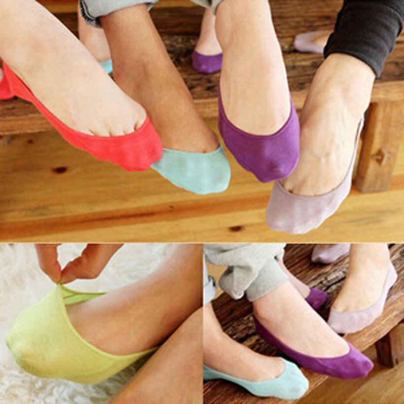 12 пар/лот Подследники для женщин женские летние тонкие конфеты Носки для девочек с открытым носком следы для девочек хлопковые носки