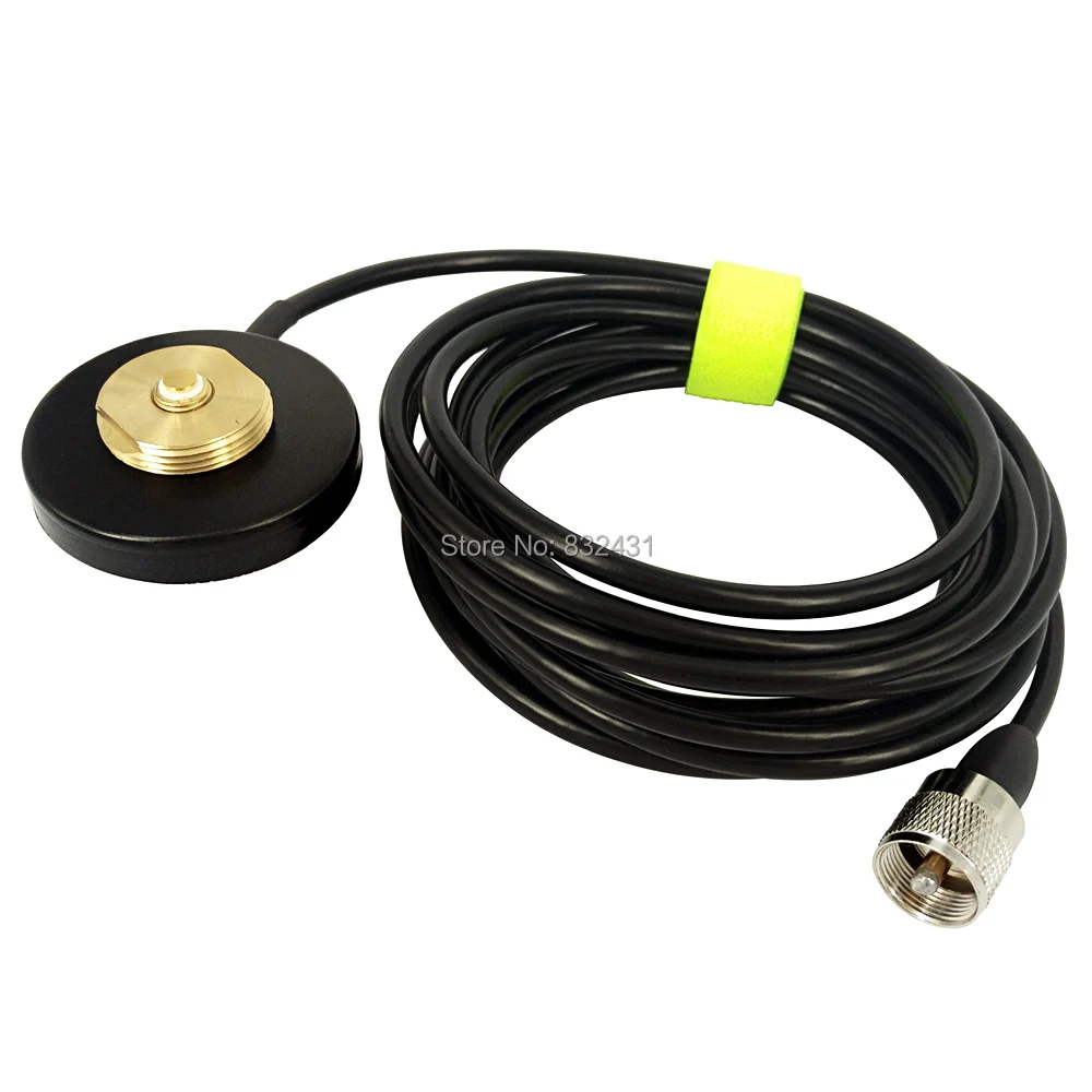 UHF PL259 to NMO Car Radio Antenna Magnet Base 2