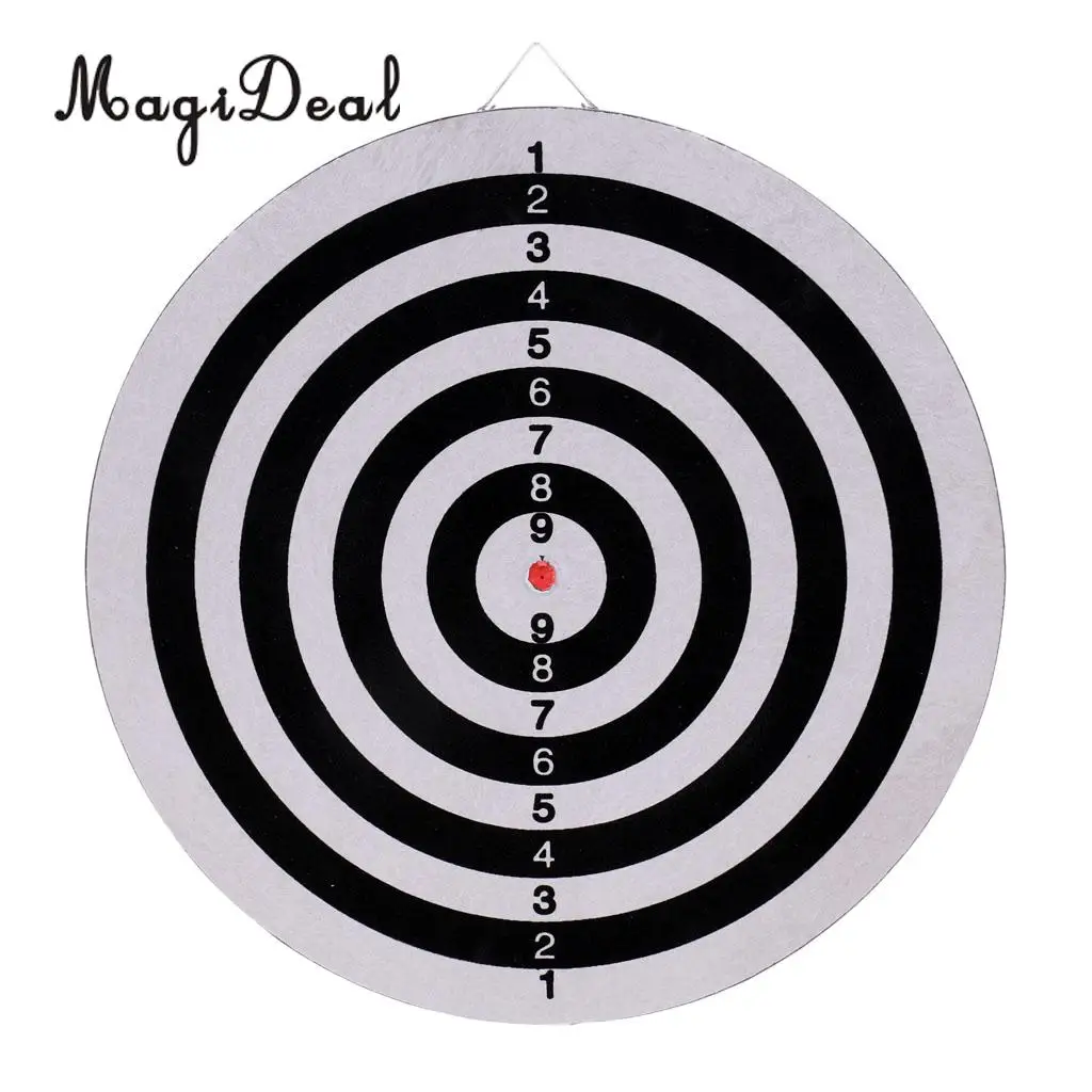 MagiDeal Portable Double-sided Dart Board Bulls-Eye Game with 6 Brass Darts
