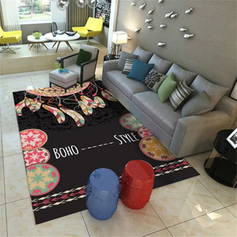 Мультяшный прямоугольник напольный коврик домашняя спальня детская комната прикроватный прекрасный коврик и ковер детский для ползания tapete детские игровые коврики