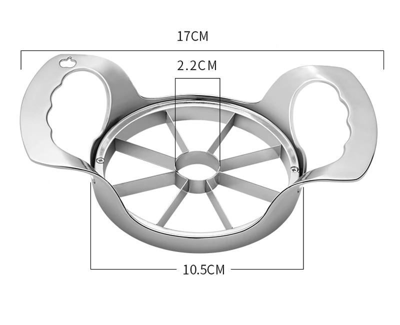 Apple Cutter Sharp Steel Apple Slicer Corer Wedger Vegetable Fruit Tools Apple Pear knife Divider Cutter 8-Blades (7)