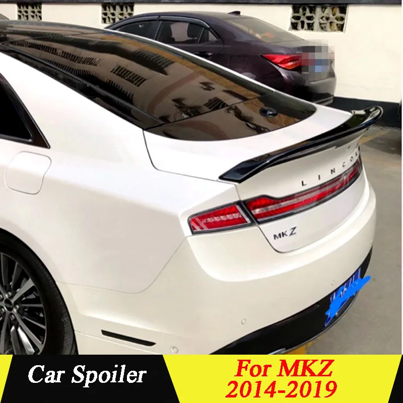 

For Lincoln MKZ 2014 2015 2016 2017 2018 2019 ABS Plastic Material Primer Color Car Tail Wing Decoration Rear Trunk Lip Spoiler