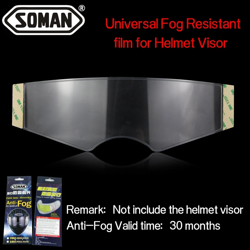 Soman противотуманный шлем защитная пленка универсальная для смотровой щиток мотоциклетного шлема противотуманных пленок AV02