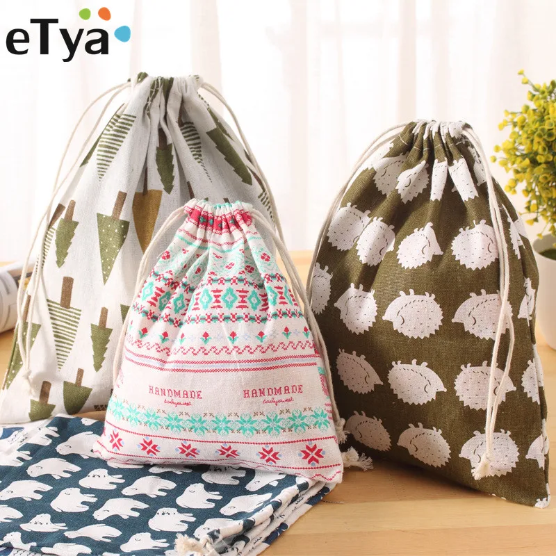eTya Women Reusable font b Shopping b font font b Bag b font Printing Unisex Foldable