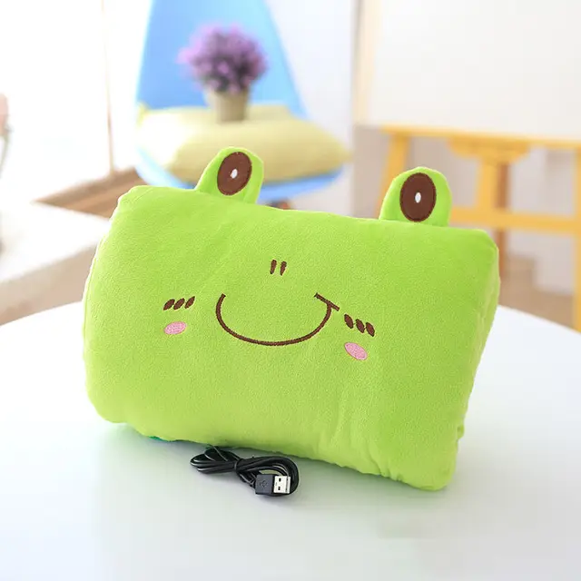 Travel Plush Pillow USB Electric Heater Gift Hot Water Bag Hand Warmer Car Soft