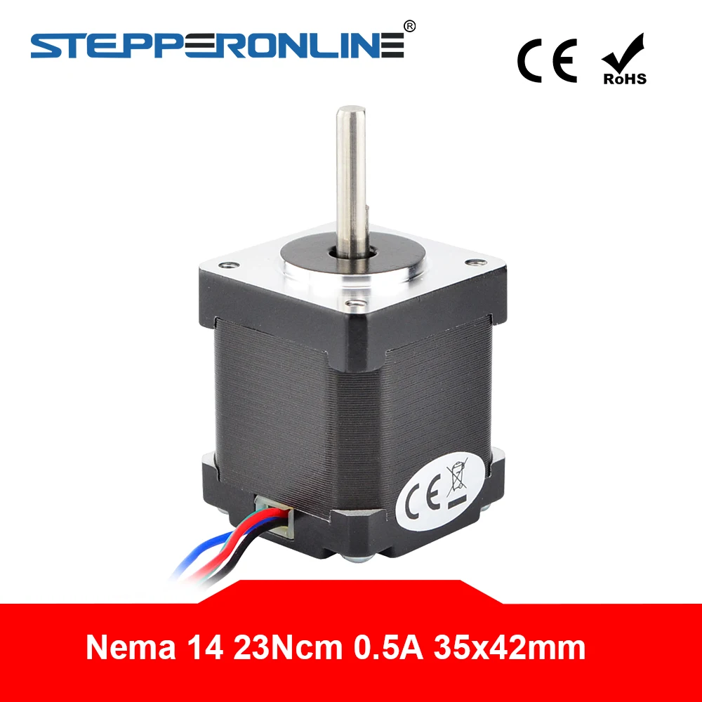 Motor para Faça Nema Motor Deslizante 23ncm 32.6oz.in 0.5a 4-lead Nema14 Passo Você Mesmo Cnc 3d Impressora 14 42mm