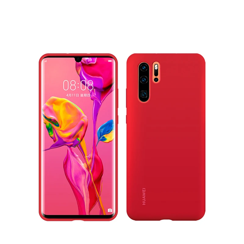 Оригинальный чехол для Huawei P30 Pro силиконовый с логотипом huawei P 30 Мягкий Роскошный