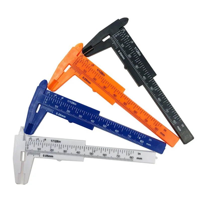 1x Mini Vernier Caliper Gauge Micrometer 80MM Mini Ruler Accurate Measurement Tools Standard