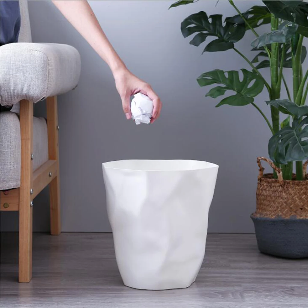 

Creative Irregular Trash Can Plastic Dustbin for Home Office Car