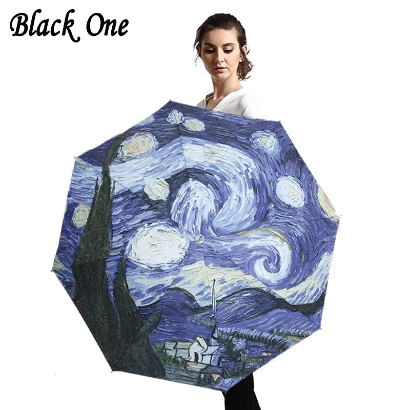 Подарок на год, Зонт от дождя для женщин, модный, с рисунком, мужской, три складной, водонепроницаемый,, зонты, paraplu guarda sol