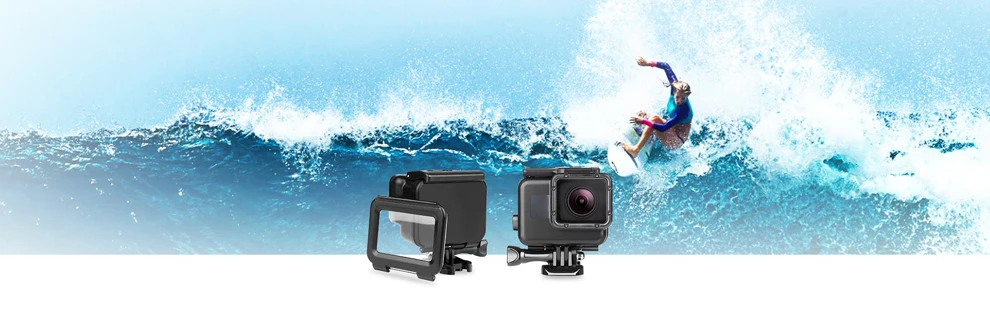 Водонепроницаемый чехол для экшн-камеры Gopro Hero 7 6 5, 45 м, черный, для подводной съемки, Go Pro 5, защитный чехол, крепление для GoPro, аксессуары