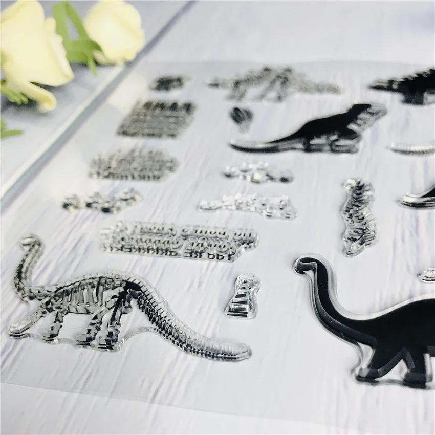 Clear stamps for Scrapbooking Dinosaur Fossil 15*15 146
