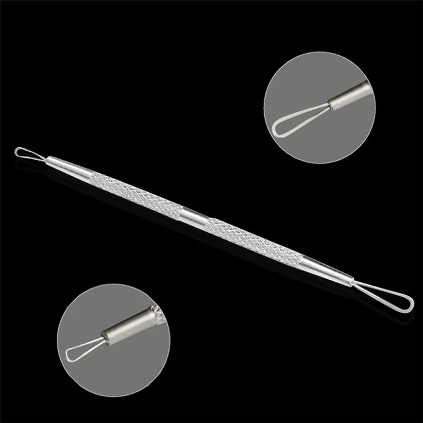 Blackhead Removerสแตนเลสสตีลเข็มกำจัดสิวเงินกำจัดเข็มBlackhead Blemish Removerremover needle