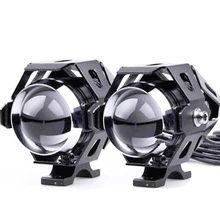 10 шт./лот 125 Вт мотоцикл 3000лм верхний ближний свет и вспышка CREE U5 светодиодный противотуманный Точечный светильник для вождения лампа головной светильник