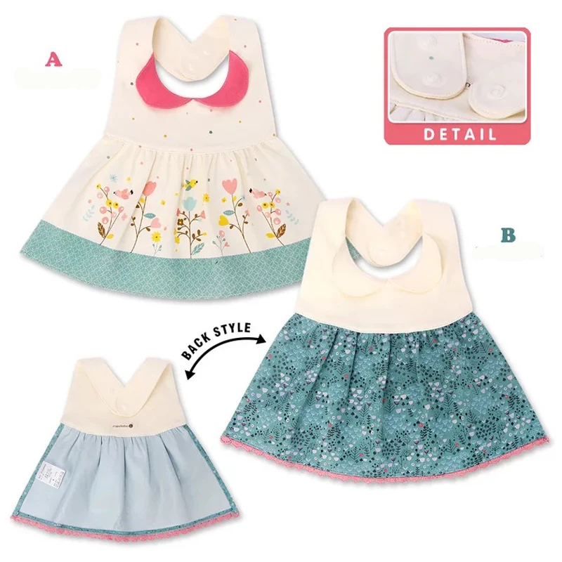 Newborn Baby bibs Aprons Fancy Infant Baby full dress style bibs Kid