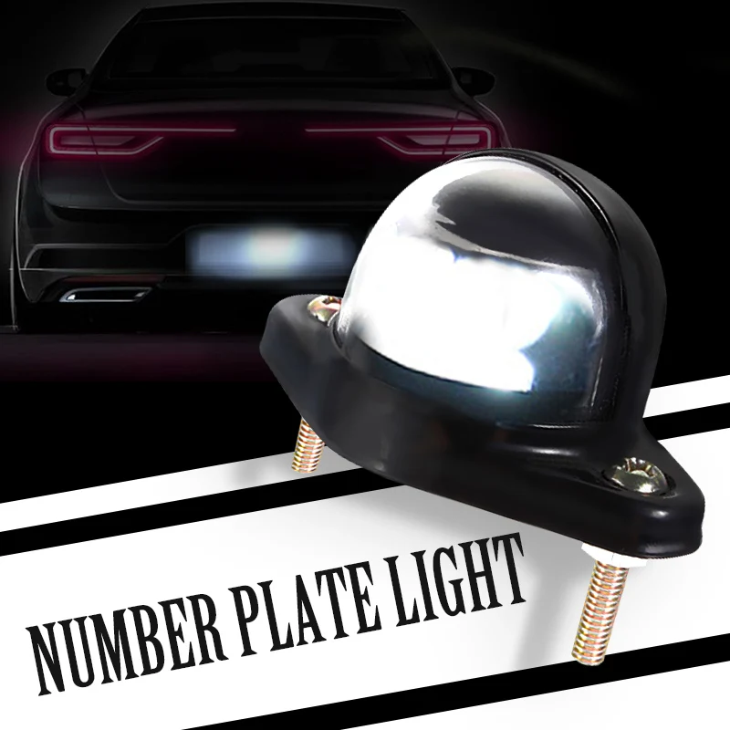 Buy 12v 6 LED Number License Plate Light Rear Tail Lamp Trailer Truck Reflector