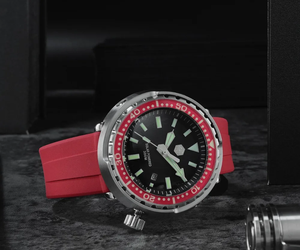 Lugyou San Martin сапфировое кольцо для часов SN003 Tuna Diver светящееся Отслеживание нескольких цветов