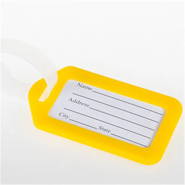 2017 new plastic card hook waterproof strap ID name label luggage tags