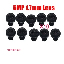 DIY 10PCS/Lot 5Megapixel HD 1.7mm 185 Degrees Fish Eye Wide Angle View Board Lens 5MP 1/2.5″ M12 CCTV / IP Camera Free Shipping