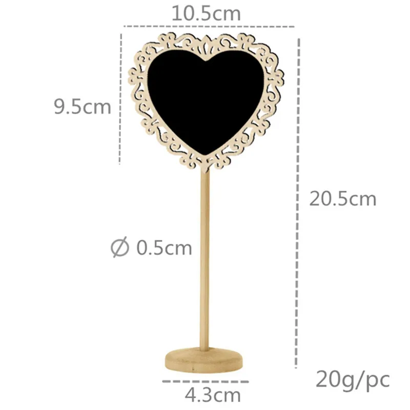 20 шт стенд компактные Меловые панели доски сообщений знаки деревянные Свадебные настольные номера Свадебные украшения