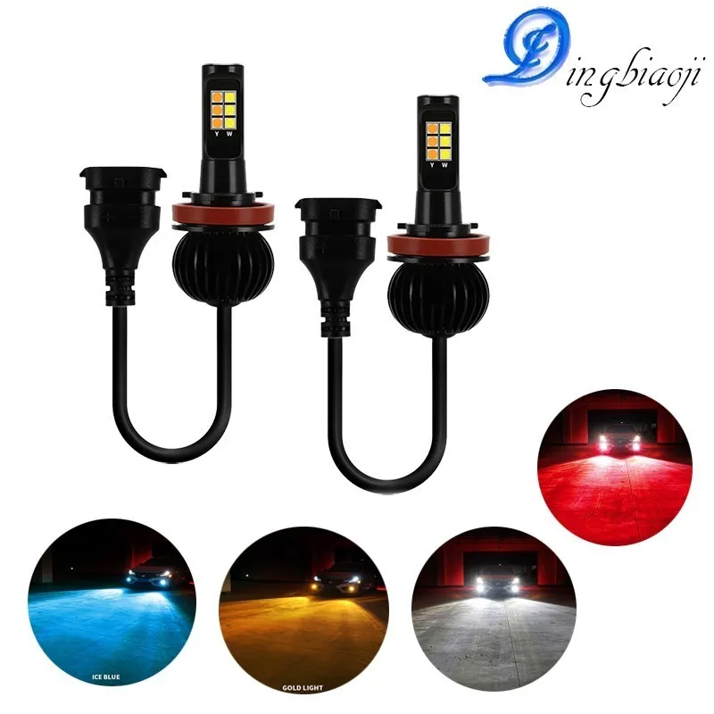 

2X H4 LED H7 H1 H3 H8 H11 9005 9006 LED for auto COB Auto headlights 20W Hi-low light All In One Lamps 6500K 12V bulbs for cars