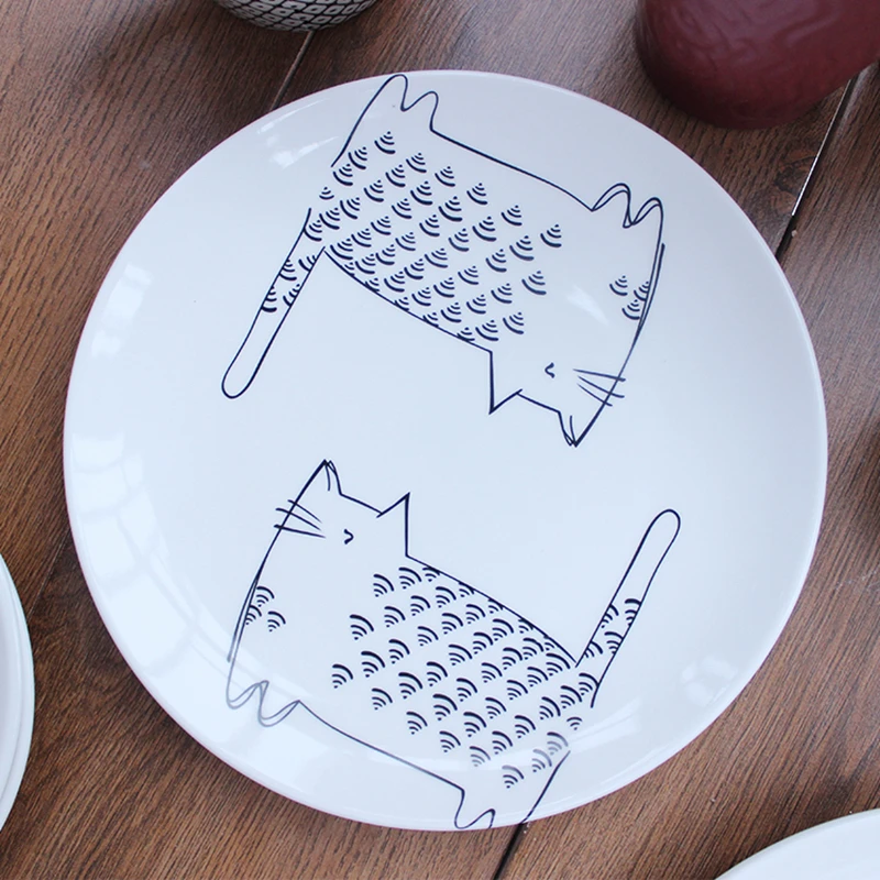 [MPK Store] креативная тарелка в японском стиле, Расписанная вручную, идеально подходит в качестве рождественского подарка
